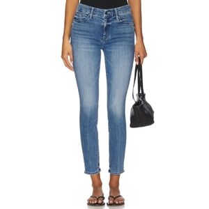 MOTHER Blue Straight Leg Jeans
